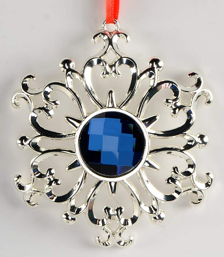 Bejeweled Ornament Gemmed Snowflake - Boxed by Lenox-1
