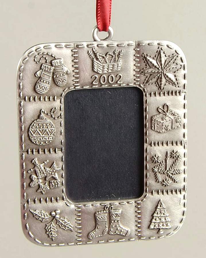 Pewter Ornaments Pewter Frame Ornament - No Box by Longaberger (Metal)-1
