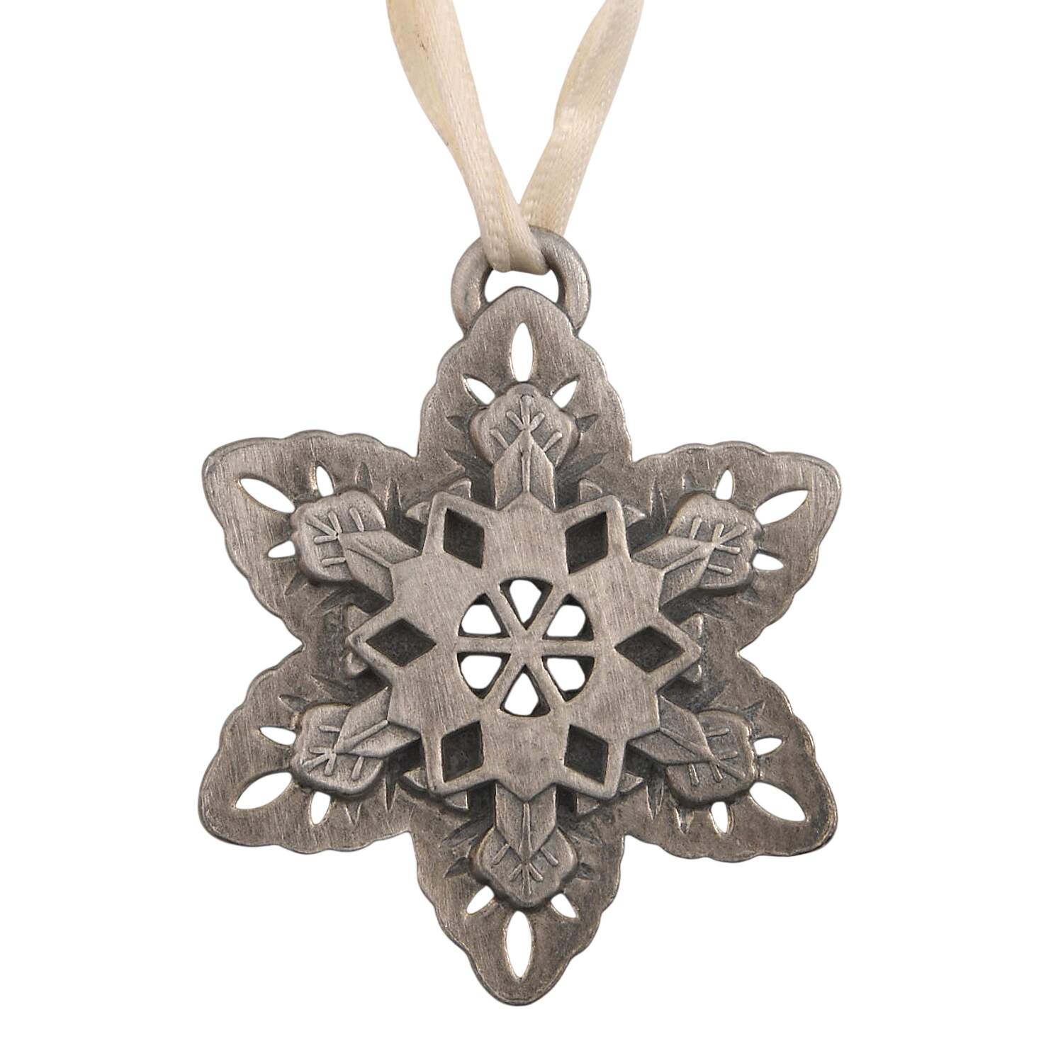 Pewter Ornaments Snowflake - No Box by Longaberger (Metal)-1