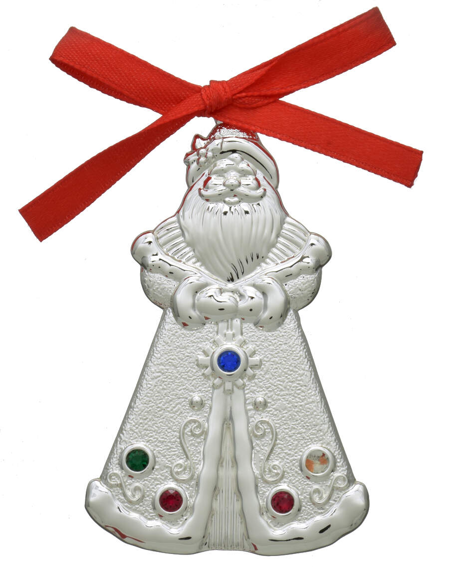 Jeweled Silver Charms Jeweled Santa - No Box by Lenox-1