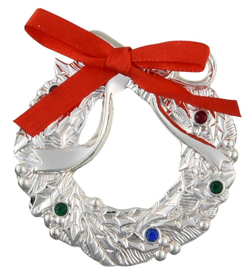 Jeweled Silver Charms Jeweled Wreath - Boxed by Lenox-1