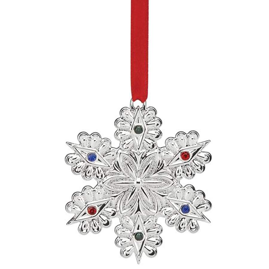 Jeweled Silver Charms Jeweled Snowflake - No Box by Lenox-1