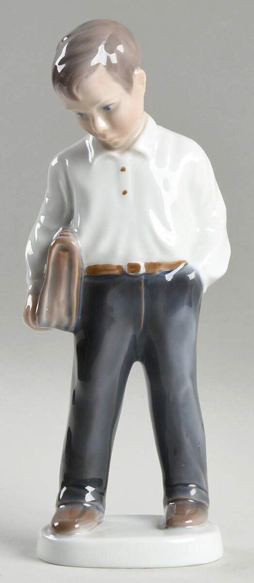 Lyngby Figurines Young Boy With Briefcase - No Box by Lyngby-1