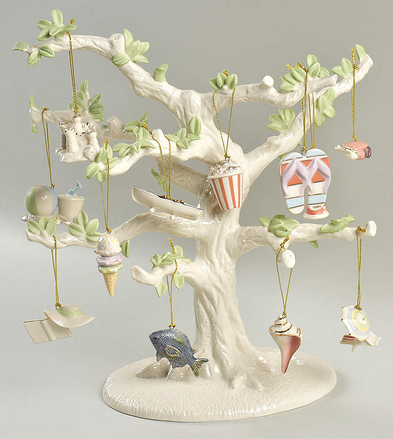 Summer Ornament Tree Tree & Ornament Set - Set Of 13 by Lenox-1