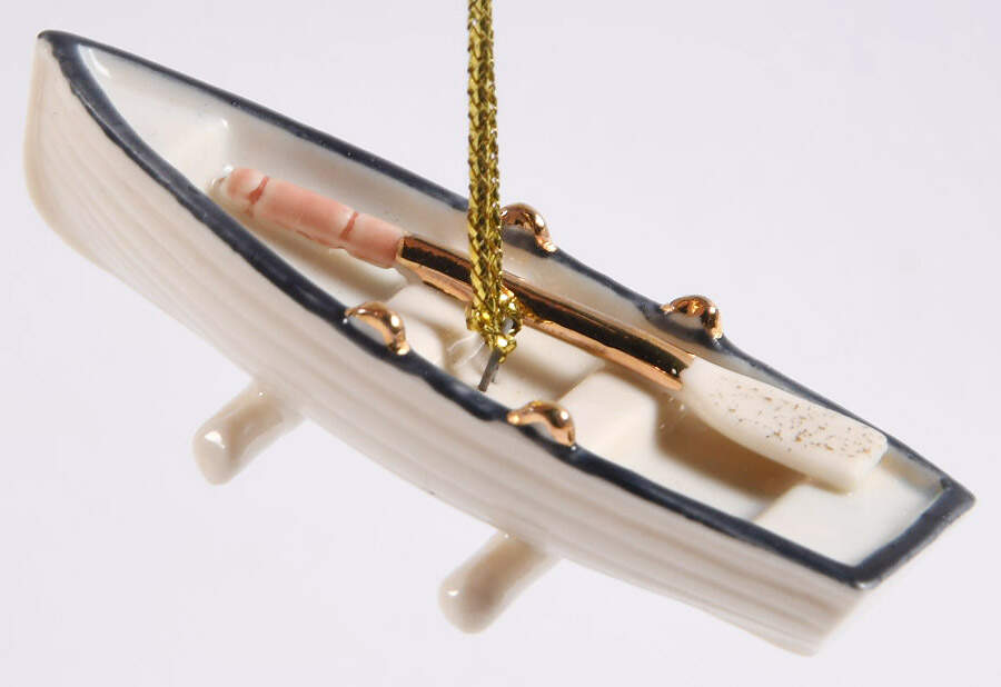Summer Ornament Tree Row Boat - No Box by Lenox-1