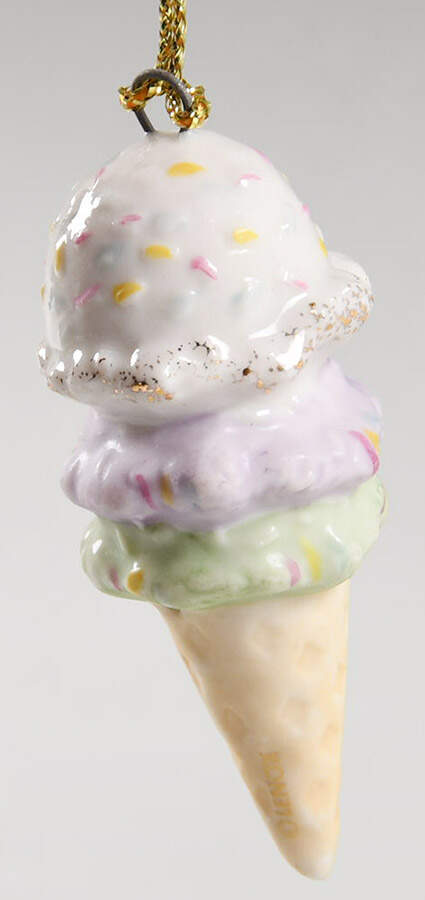 Summer Ornament Tree Ice Cream Cone - No Box by Lenox-1