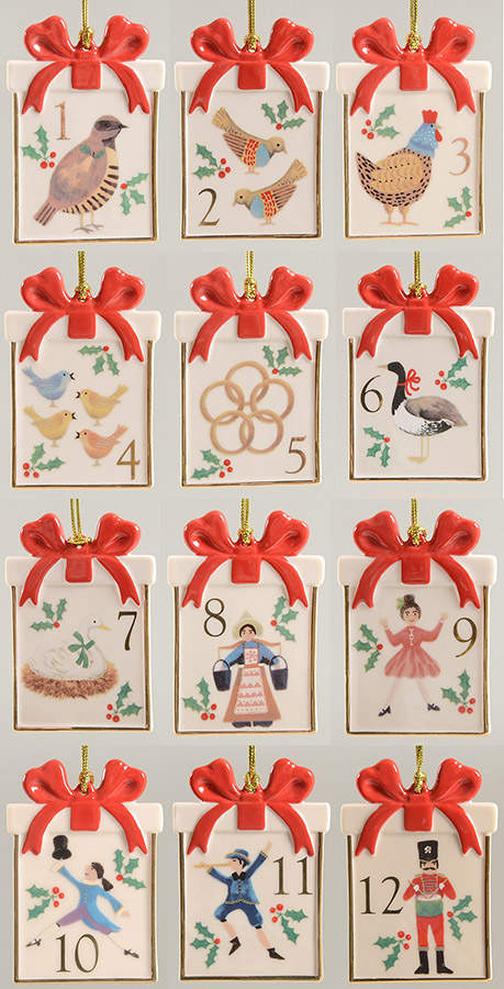Twelve Days of Christmas - Gifts Twelve Days Of Christmas Set - With Box by Lenox-1
