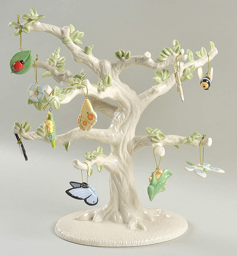 Butterfly Meadow Ornament Tree & Ornaments Set - Set Of 11 by Lenox-1