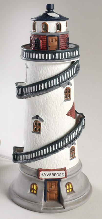 Plymouth Corners Haverford Lighthouse - No Box by Lemax-1