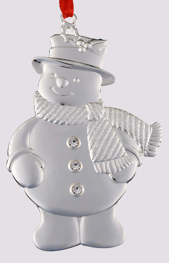 Silver Gems Oraments Snowman-Clear - Boxed by Lenox-1