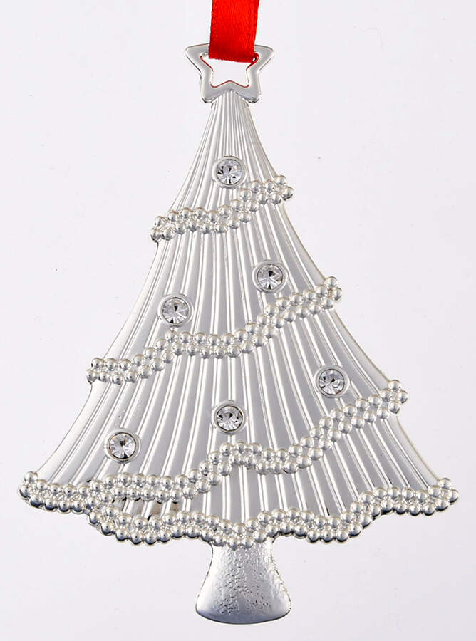 Silver Gems Oraments Tree-Clear - No Box by Lenox-1