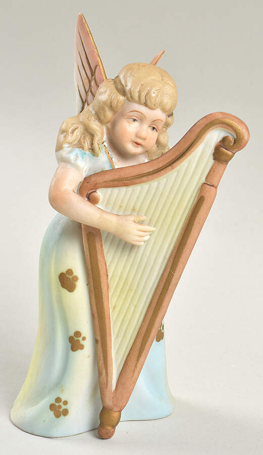 Musical Angels Angel With Harp  - No Box by Lenwile-Ardalt-1