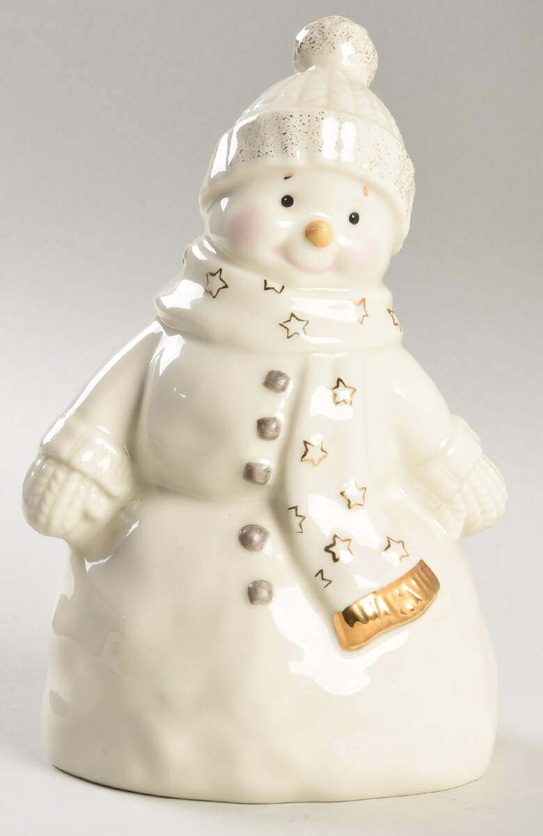 Season's Greetings Recordable Figurine Snowman - No Box by Lenox-1