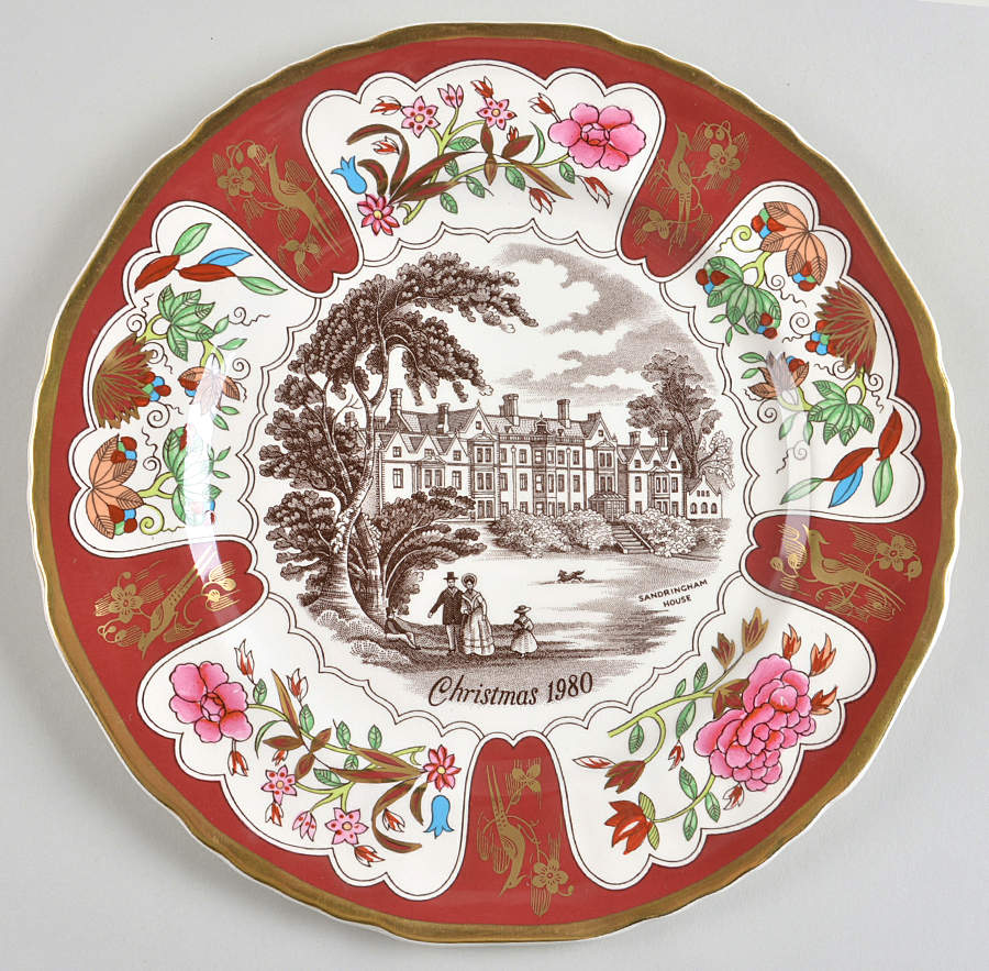 Christmas Plate Sandringham House - No Box by Mason's-1