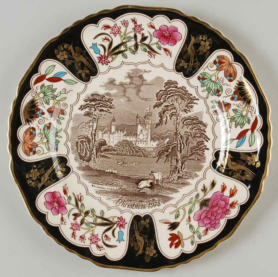 Christmas Plate Balmoral Castle - No Box by Mason's-1