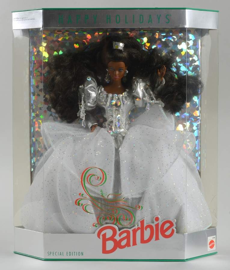 Holiday Barbie 1992 African American - No Box by Mattel-1