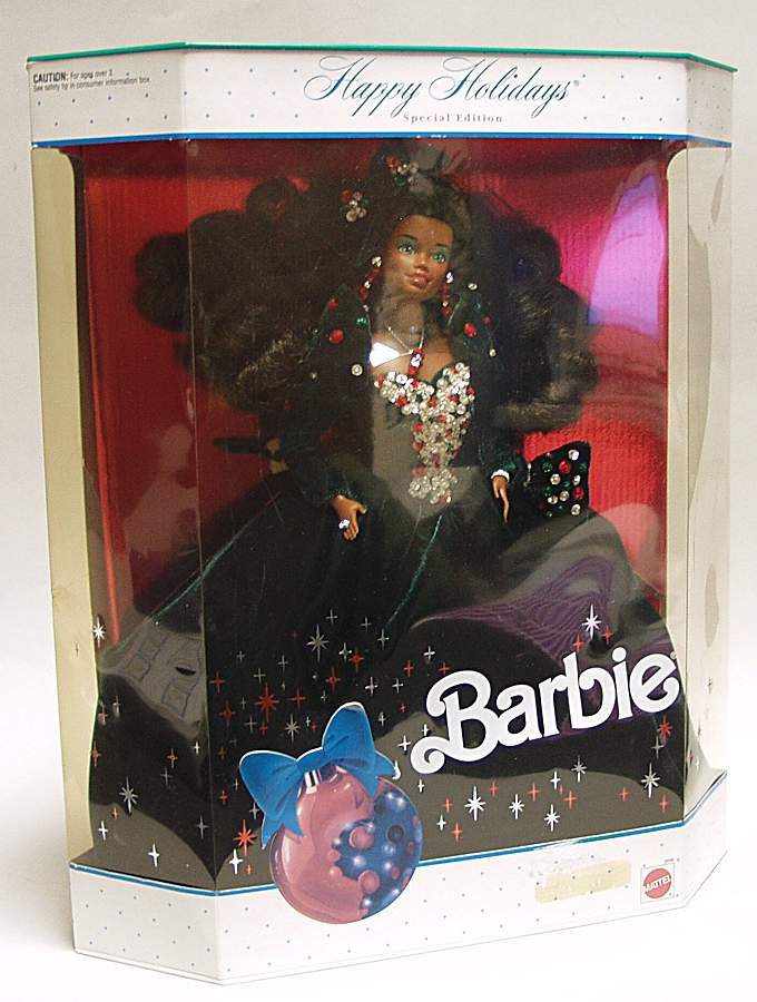 Holiday Barbie 1991 African American - No Box by Mattel-1