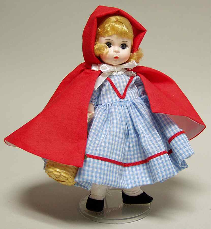 Storyland Doll Red Riding Hood Checked Dress - Boxed by Madame Alexander-1