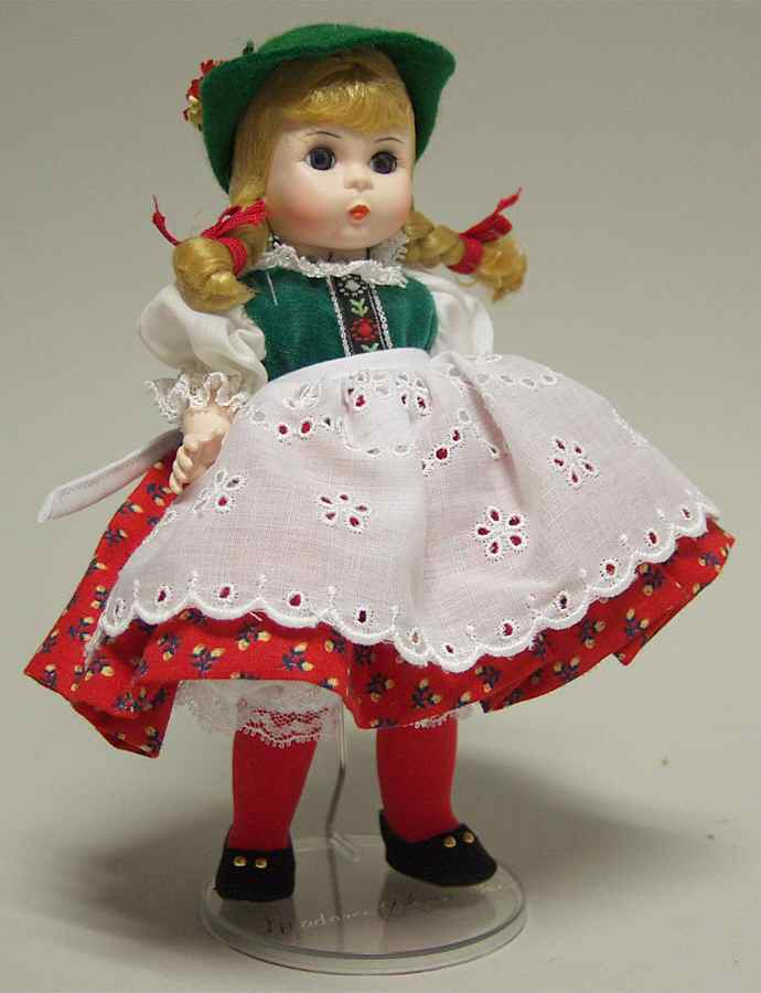 International-8" Doll Austria-Girl-Red Skirt - With Box by Madame Alexander-1