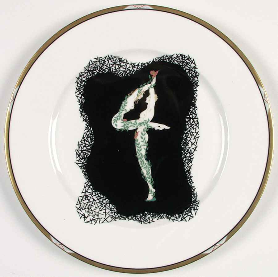 Erte' Plates The Numerals 4 - Boxed by Mikasa-1