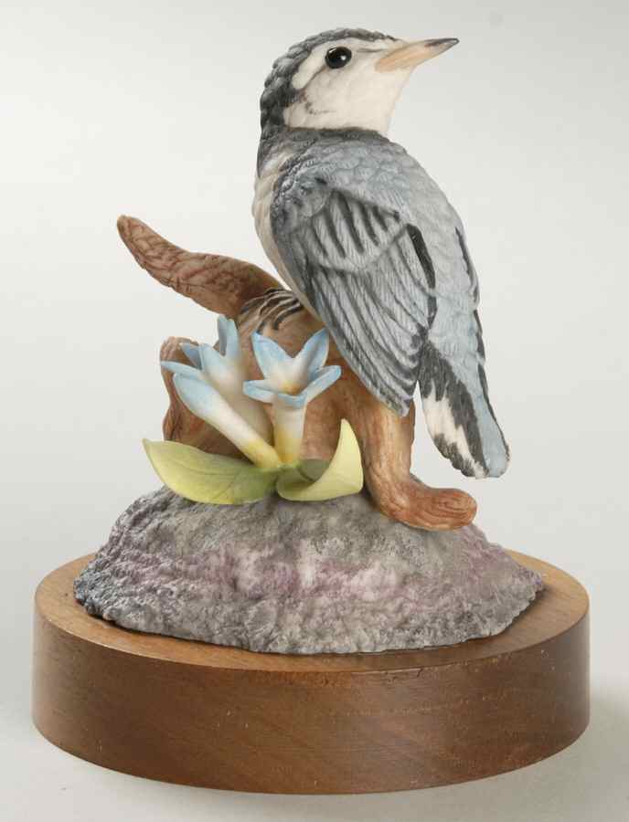 Bird-Porcelain Figurine Fledgling Nuthatch - No Box by Moussalli-1