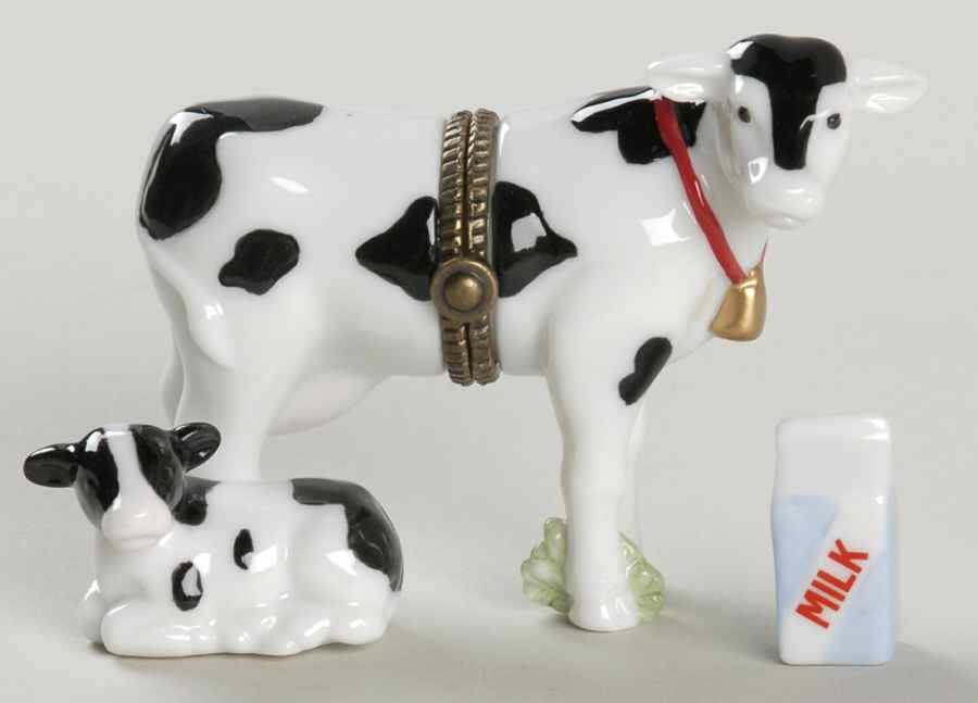 Animal Series Cow & Calf W/ Milk Bottle - Boxed by Midwest of Cannon Falls-1
