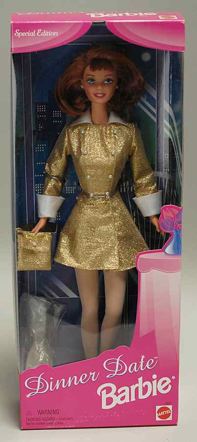 Barbie & Ken Dolls Dinner Date-Red Head - No Box by Mattel-1