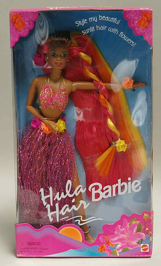 Barbie & Ken Dolls Hula Hair Barbie-Island - Boxed by Mattel-1