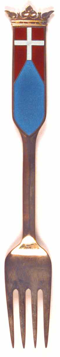 Michelsen Commemorative Fork 750th Anniversary Of The Danish Flag - No Box by Anton Michelsen-1