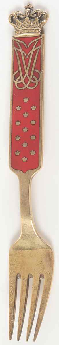 Michelsen Commemorative Fork Anniversary Frederik & Ingrid - No Box by Anton Michelsen-1