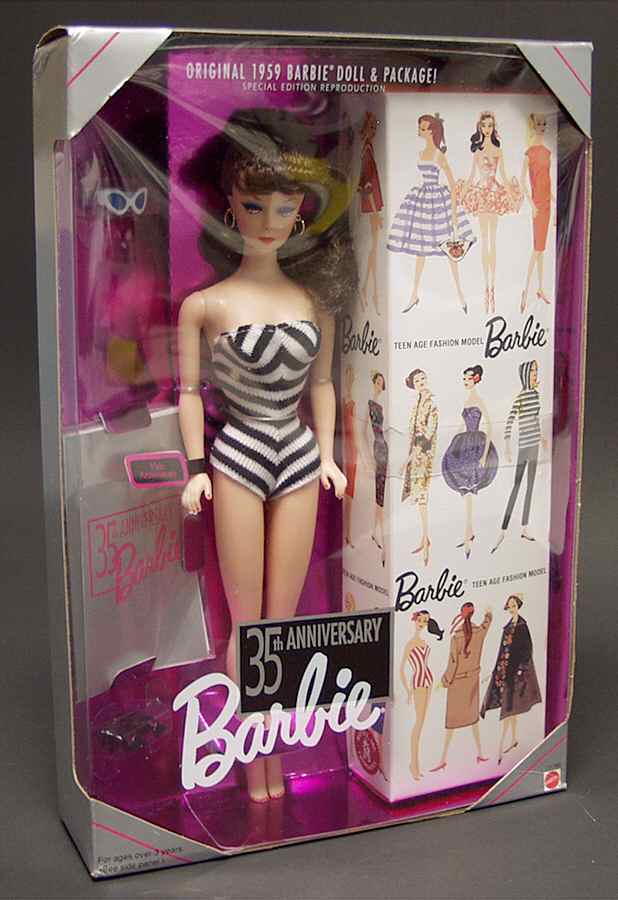 35th Anniversary Doll-Nostalgic Series 35th Anniversary-Brunette - No Box by Mattel-1