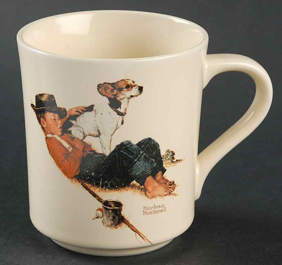Norman Rockwell Mugs A Boy And His Dog - Summer - No Box by Museum Collections-1