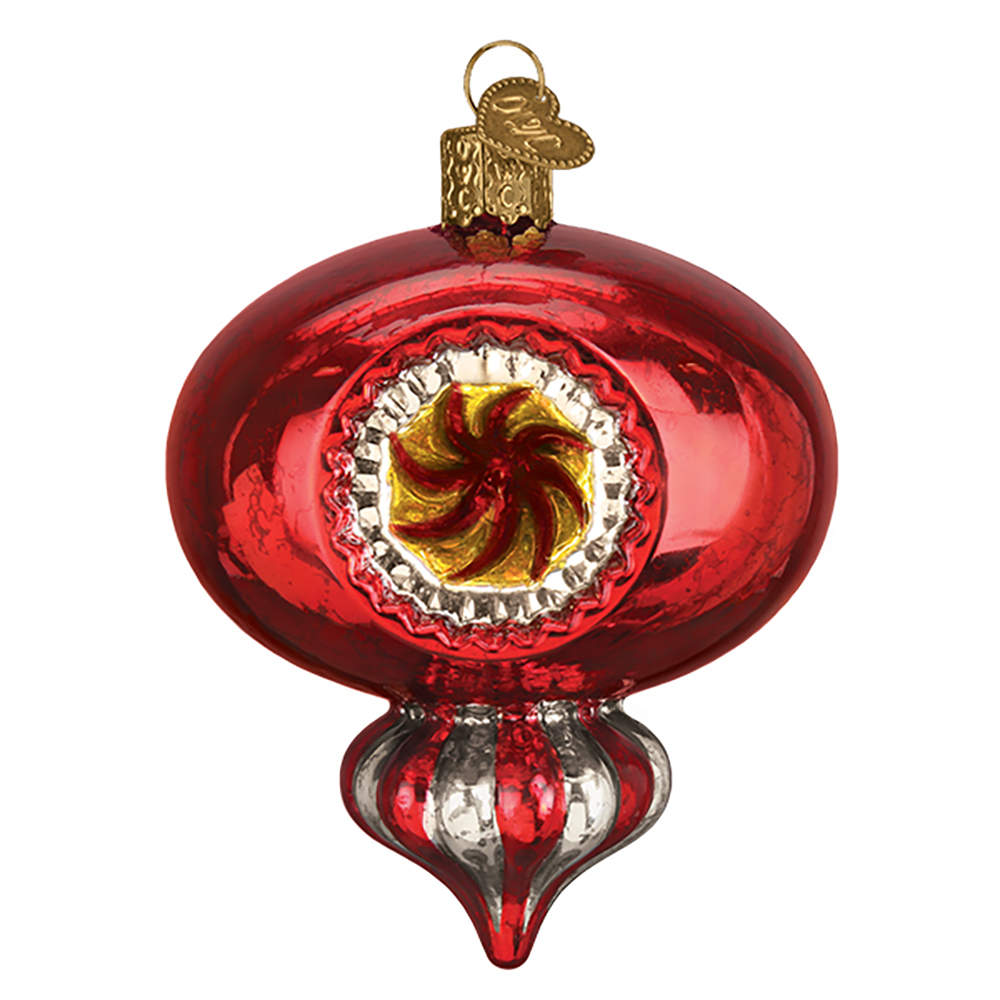 Vintage Reflections Collection Red Peppermint Reflection - No Box by Old World Christmas (Newer)-1