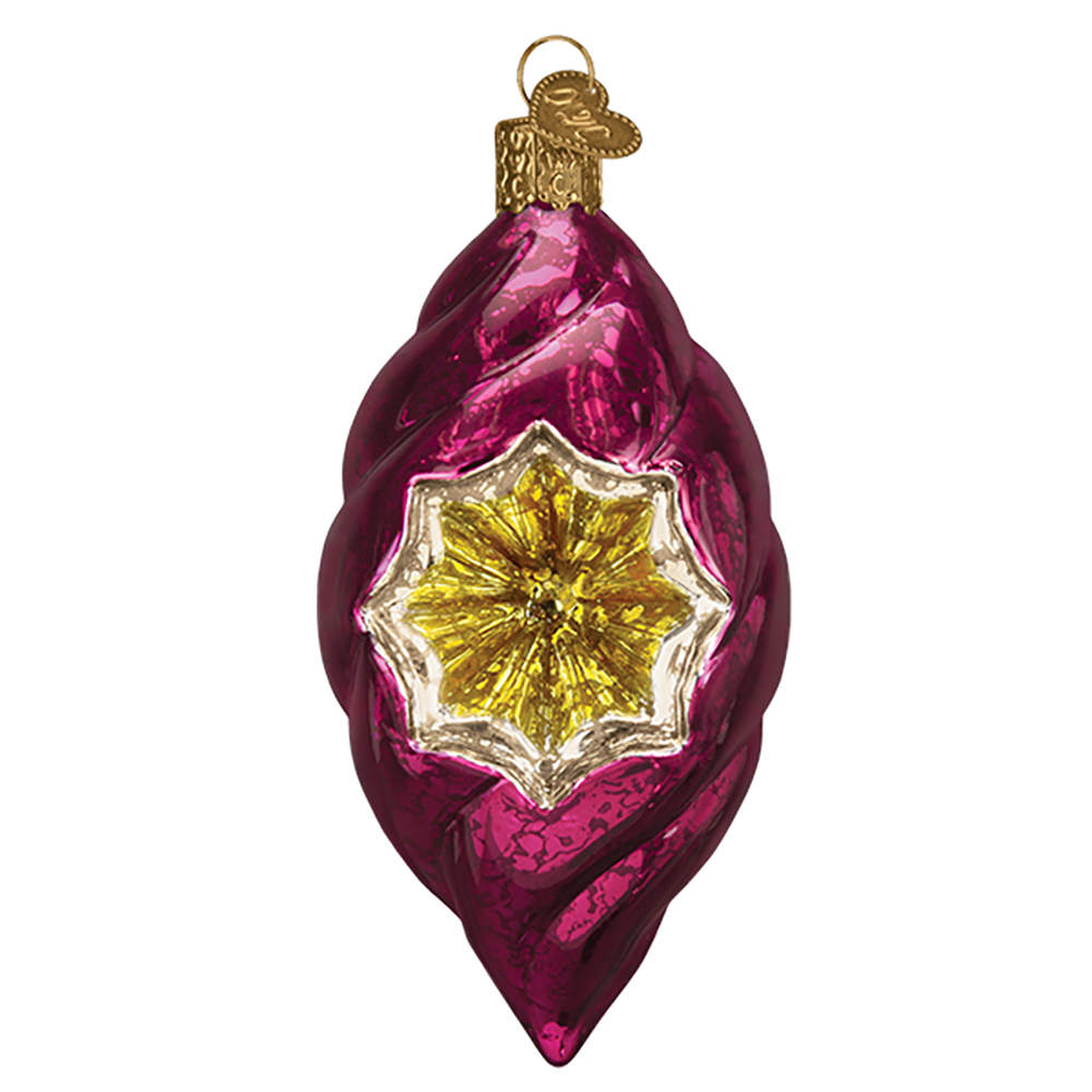 Vintage Reflections Collection Lustrous Orchid Reflection - No Box by Old World Christmas (Newer)-1