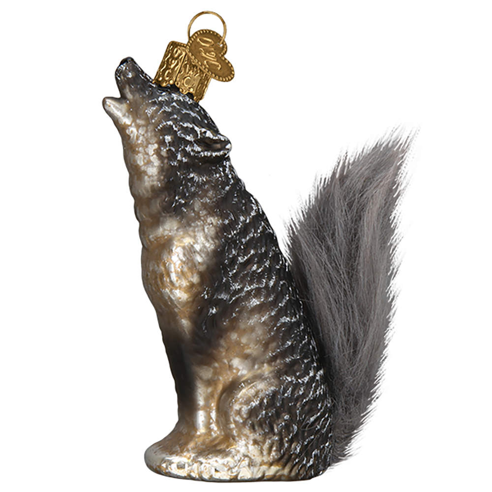 Vintage Woodland Howling Wolf - No Box by Old World Christmas (Newer)-1