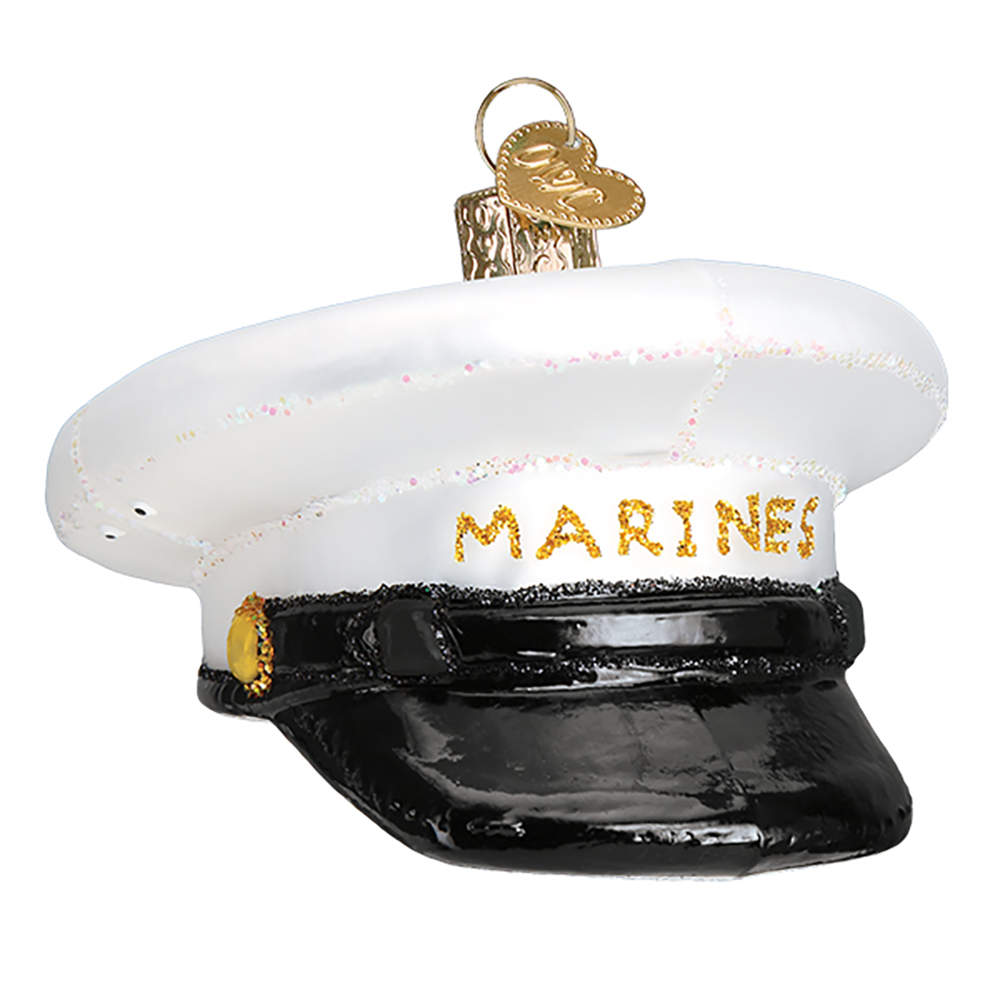 Military Marines Cap - No Box by Old World Christmas (Newer)-1