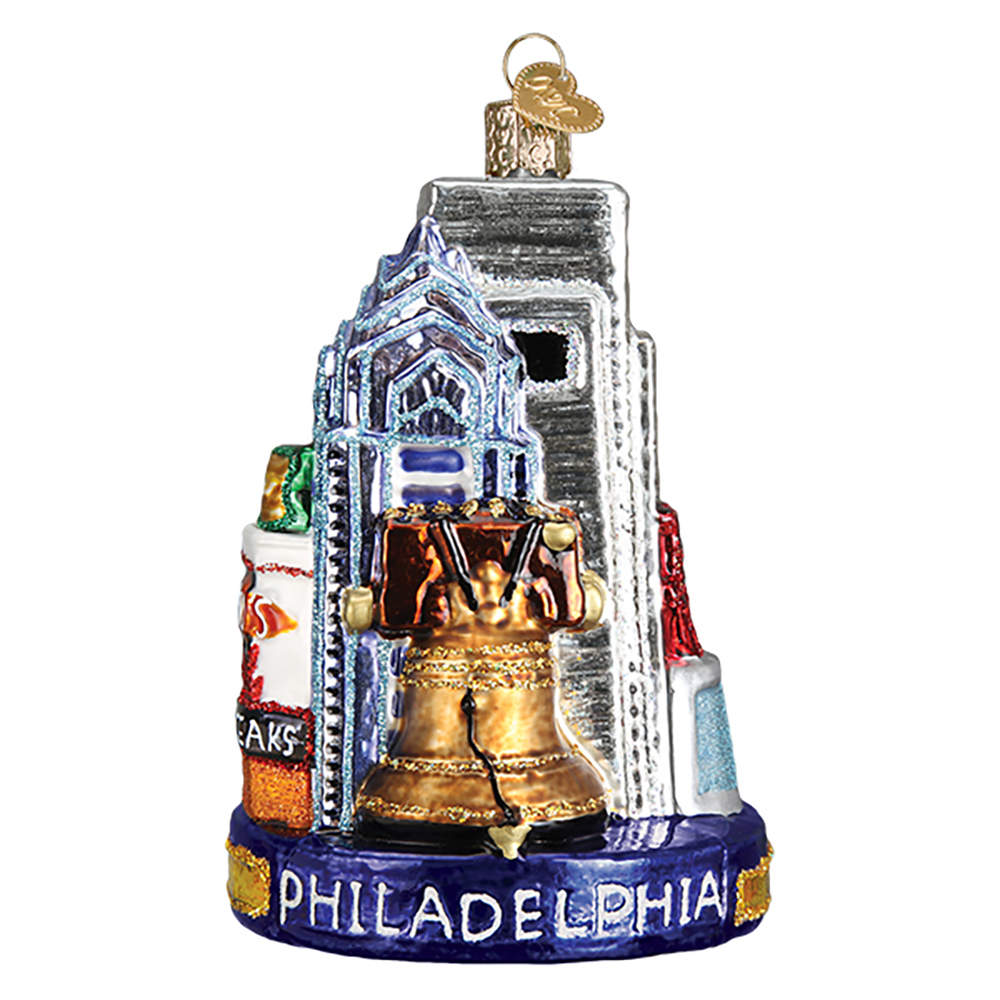 Cities Philadelphia - No Box by Old World Christmas (Newer)-1