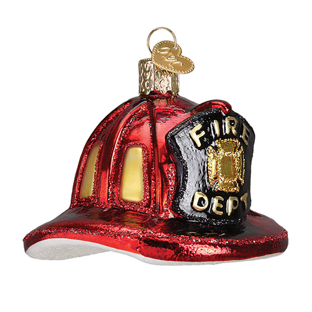 Professions Fireman's Helmet - No Box by Old World Christmas (Newer)-1