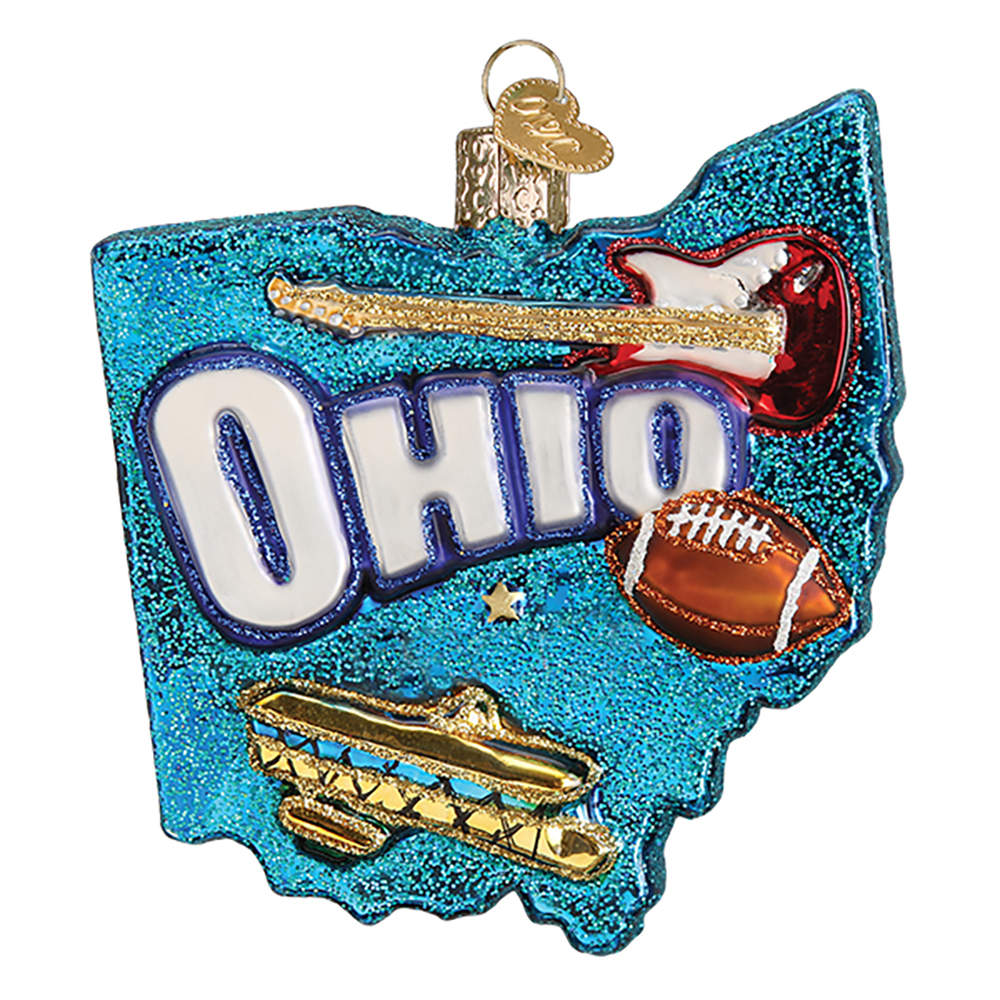 State Ornaments State Of Ohio - No Box by Old World Christmas (Newer)-1