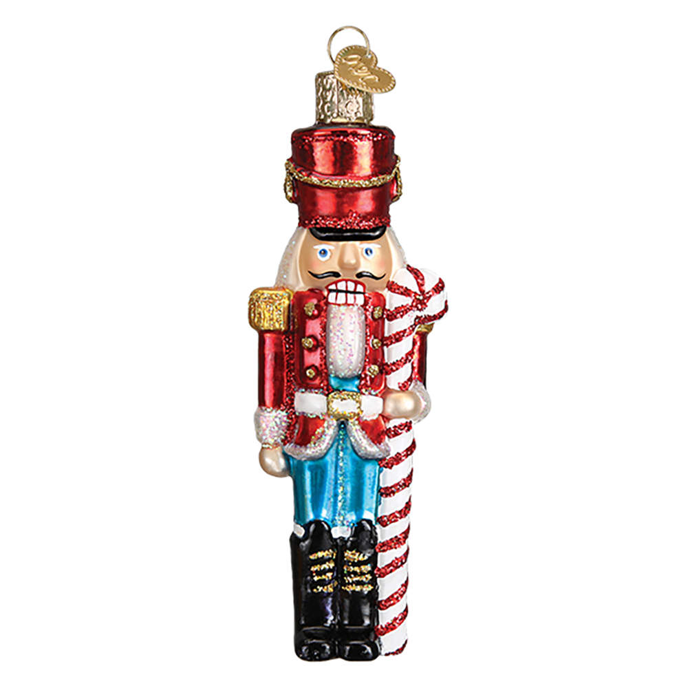 Nutcrackers Peppermint Nutcracker - No Box by Old World Christmas (Newer)-1