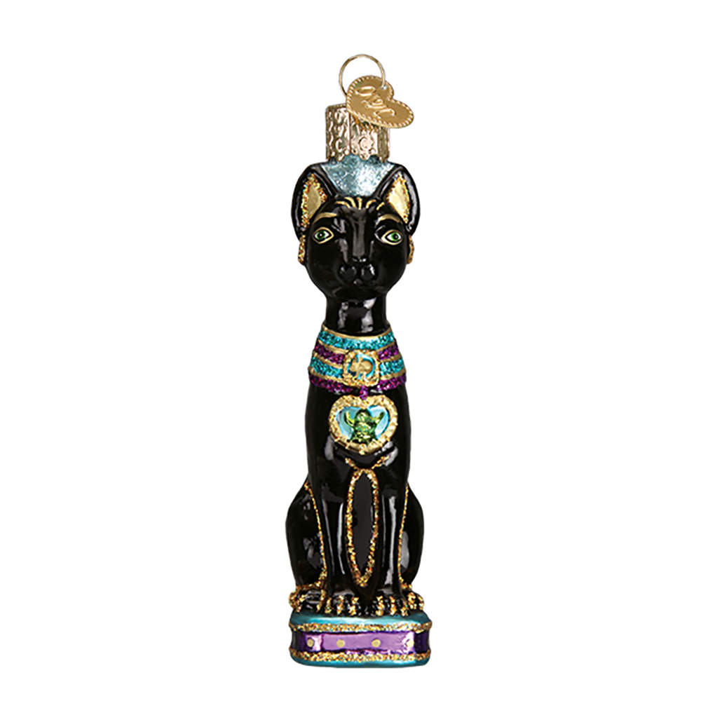 Vacation & Travel Egyptian Cat - No Box by Old World Christmas (Newer)-1