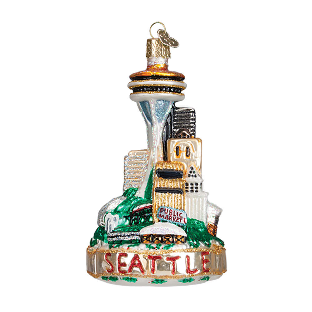 Cities Seattle Skyline - No Box by Old World Christmas (Newer)-1