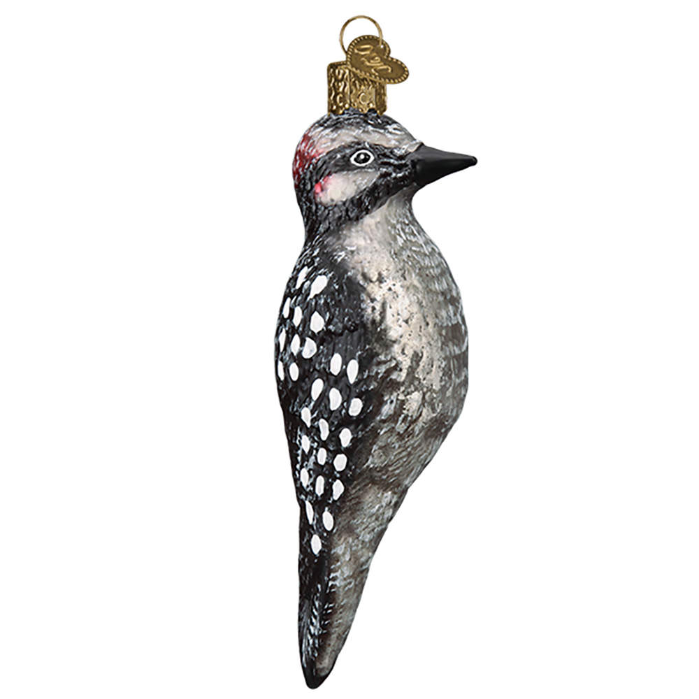 Vintage Woodland Hairy Woodpecker - No Box by Old World Christmas (Newer)-1