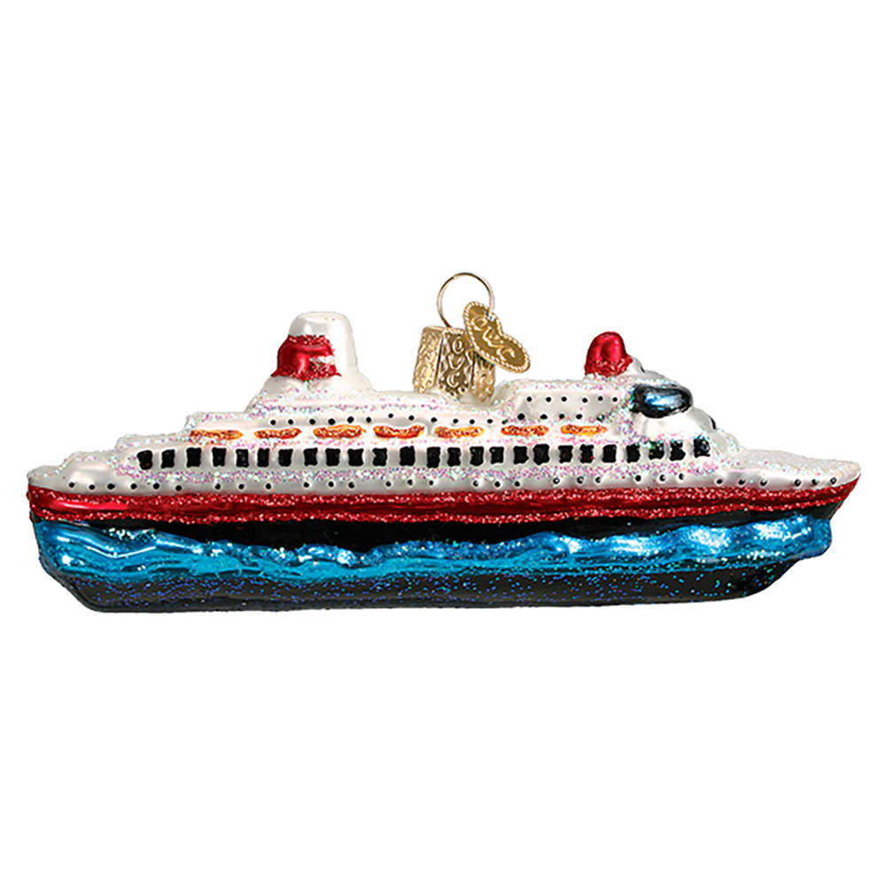 Transportation Cruise Ship - No Box by Old World Christmas (Newer)-1