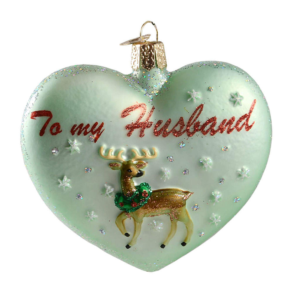 Hearts Spouse Heart-Husband - No Box 49a by Old World Christmas (Newer)-1