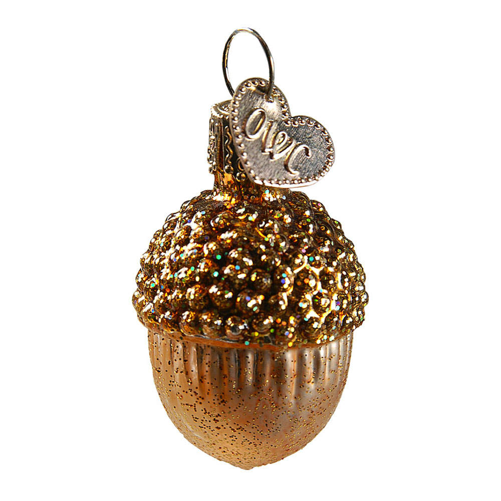 Fruits & Vegetables Small Acorn-Light Gold - No Box by Old World Christmas (Newer)-1
