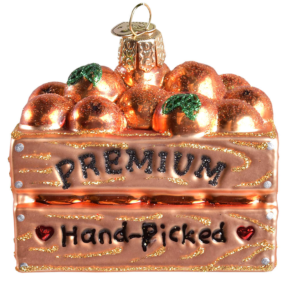 Fruits & Vegetables Crate Of Oranges - No Box by Old World Christmas (Newer)-1