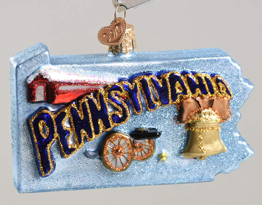 State Ornaments State Of Pennsylvania - No Box by Old World Christmas (Newer)-1