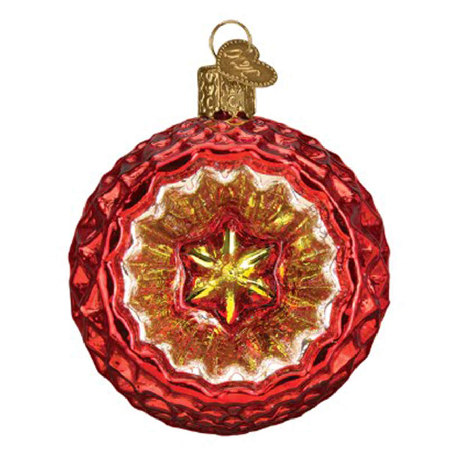 Vintage Reflections Collection Faceted Crimson Reflection - No Box by Old World Christmas (Newer)-1