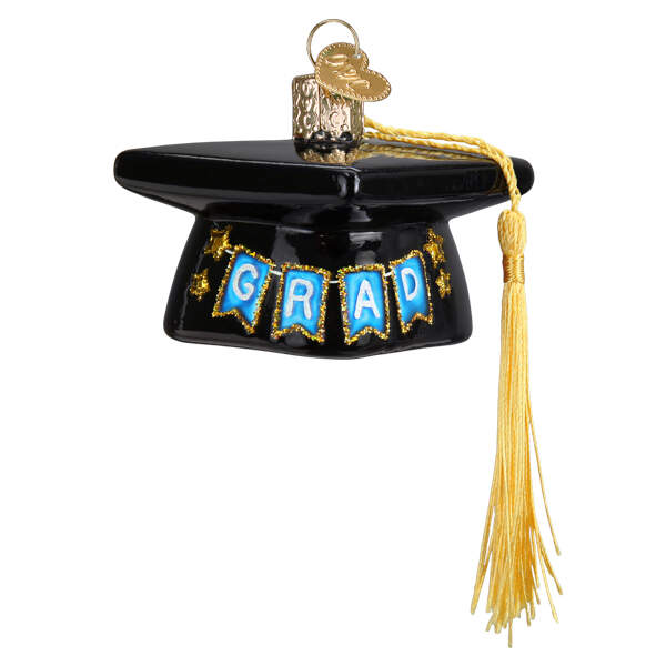 School & Graduation Graduation Cap - No Box by Old World Christmas (Newer)-1